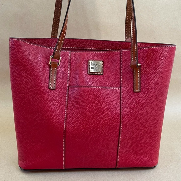 Dooney & Bourke Handbags - Red Dooley and Burke Lexington Shopper Tote